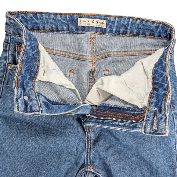 Denim Company Women's 4 Hi Rise Distressed Hem Boyfriend Jeans - Picture 7 of 8